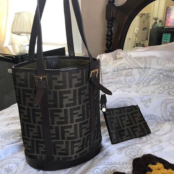 Fendi Handbags - Authentic Fendi bucket bag with matching wallet